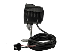 Luz de bicicleta eléctrica YIZHOOD con luz de bocina y sirena DES558 (negro)