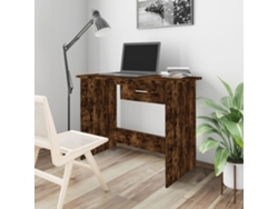 Escritorio madera contrachapada roble ahumado 100x50x76 cm