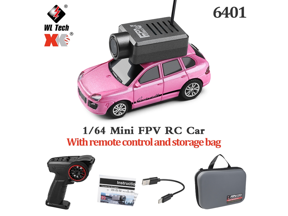 Mini Coche Rc 164 Con Cámara Fpv 720p, Control Wifi App, Nuevo Coche De Carrera Rc Para Niños Y Niñas Aeuzwr