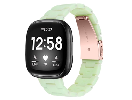 Correa Resina Premium para Fitbit by Google Versa 3 Verde Claro