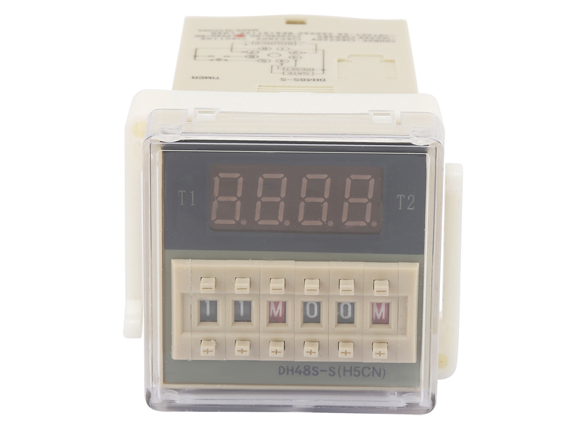 2026dz-relé Temporizador Digital Dh48s-2z Pantalla Lcd Duradero 8 Pines 0.1s-99h 24vac/dc