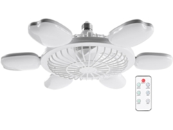 Ventilador de techo atornillado, soporte de techo para lámpara, ventilador plegable con 6 velocidades, Gokoco