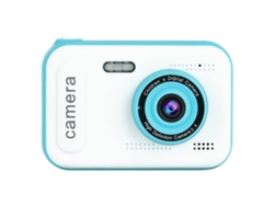 Mini cámara digital para niños 1080P Cámara de vídeo digital para niños Lente dual Pantalla IPS de 2,4 pulgadas (blanco) BISBISOUS