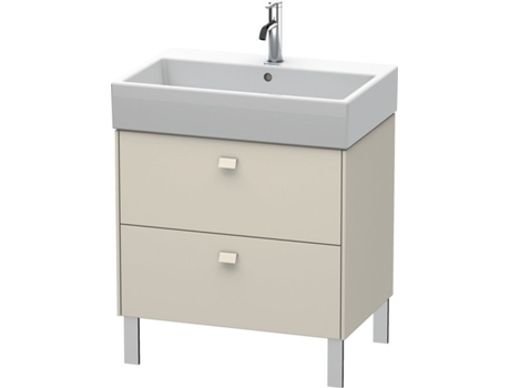 Mueble de aseo DURAVIT Brioso de pie 68,4 x 45,9 cm 2 extraíbles extraíble superior incl. hueco para sifón y delantal para lavabo Vero Air 23507