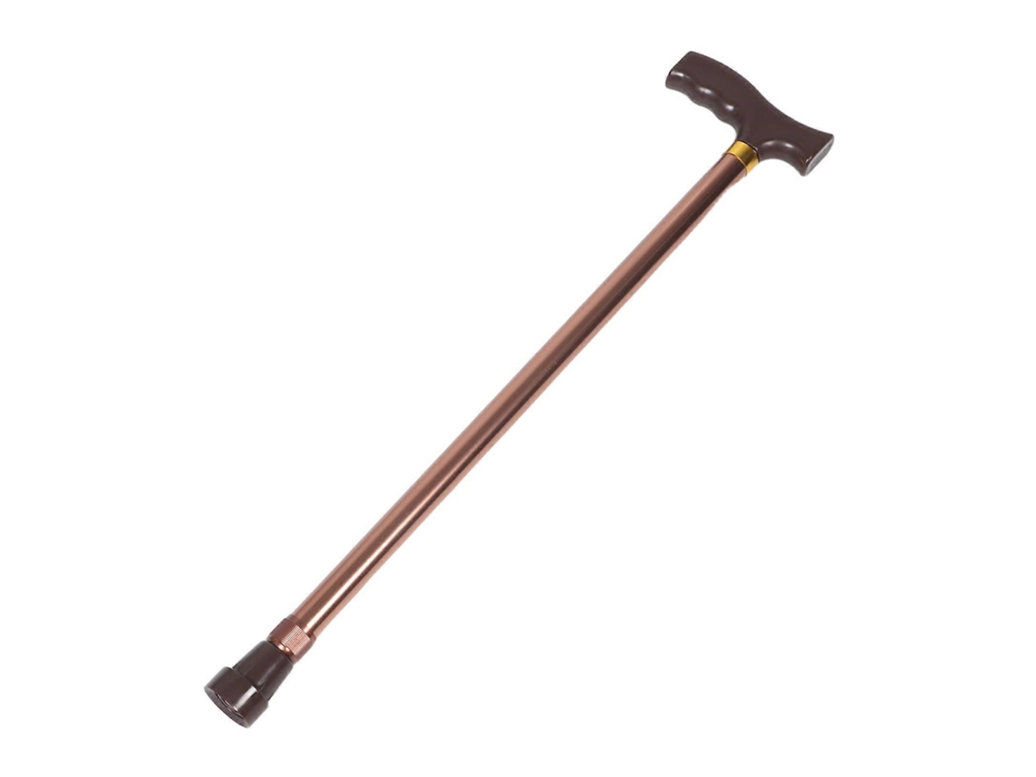Bastón flexible de aluminio resistente con base de apoyo. Bastón flexible para personas mayores, apto para diversas actividades.