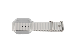 Correa De Silicona Para Reloj Watch 4 Con Cubierta Transparente Ajustable Y Cierre Rápido - Gris