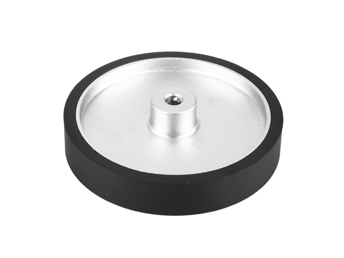 Rueda de codificador rotatorio de 250 mm, resistente al poliuretano y antideslizante.