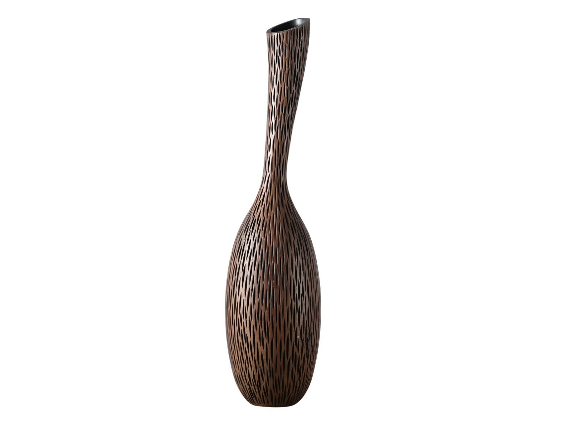 Jarrón SIGNES GRIMALT Marrón Resina 15,5x63,5x15,5 cm