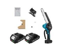 Motosierra inalámbrica, motor sin escobillas, compatible con batería de 18 V, 2 baterías OEM