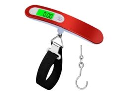 Balanza Para Equipaje, Balanza De Viaje Portátil De 50 Kg Con Gancho (rojo) Czhhmart