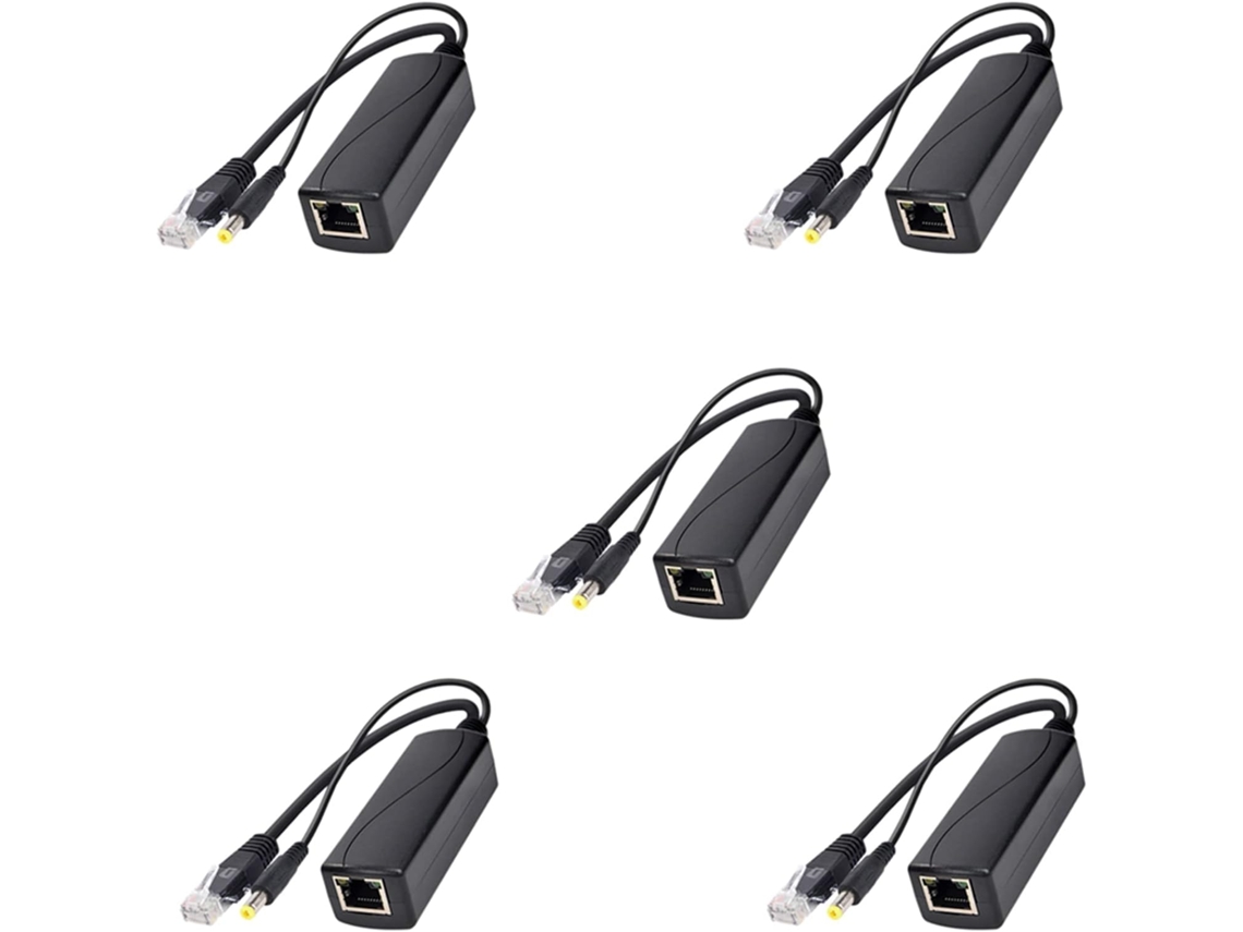 5 Divisores Power Over Ethernet Gigabit Ps5712tg 10/100/1000mbps Rj45