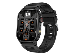 Smartwatch Yizhood Km02 2.01 Inch Llamada Bluetooth Ip68 Impermeable Monitor De Salud 370mah (android Y Ios - Negro)