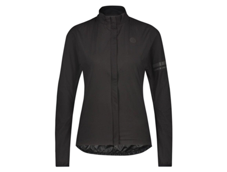 Abrigo para Mujer AGU Storm Breaker Rain Essential Negro para Ciclismo (M)