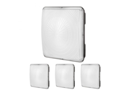 Kit de 4 lámparas LED de 150 W, IP65, 5000 K con cuerpo de aluminio para uso comercial en exteriores - Tekmaquinas