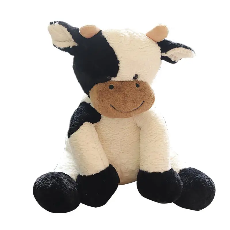 (50 Cm) Lindo Peluche De Vaca Sentada, Regalo Realista Para Niños.