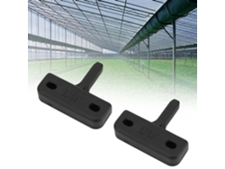 Kit de fijación para ventanas de invernadero, patas planas, duradero