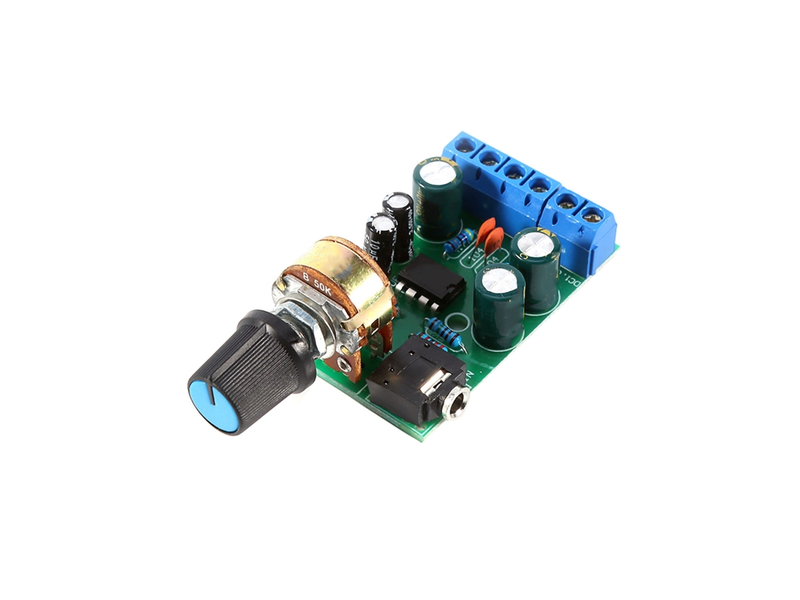 Módulo amplificador estéreo de 2 canales TDA2822M con entrada auxiliar de 3,5 mm (CC 1,8 12 V)