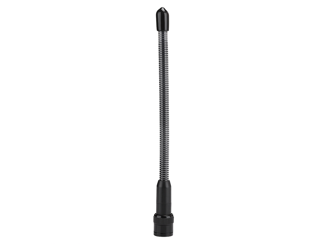 Antena Flexible De Resorte Uhf Profesional Y Duradera De 16 Cm Para Radio Walkie-talkie Icom Ic-v9 (negra)