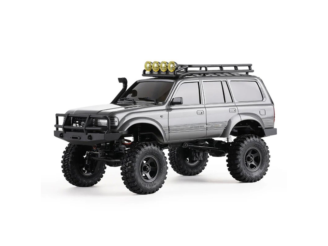 Amarillofms Fcx18 Rtr 1/18 2.4g 4wd Toyota Lc80 Rock Crawler Led 2 Vel Juguetes