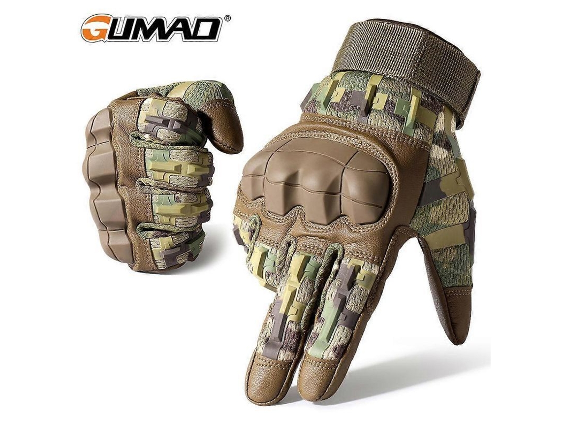 Guantes Tácticos Militares De Cuero Sintético Con Pantalla Táctil Para Deportes Al Aire Libre, Tiro, Caza, Ciclismo, Dedos Completos.