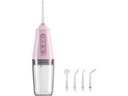 Irrigador Oral Elétrico Portátil Limpeza de Dentes Instrumento de Limpeza de Sujeira-Rosa GERTIZ