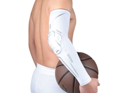 Coderas y rodilleras deportivas anticaídas, mangas de compresión para brazos, ideales para deportes al aire libre. Mdug (blanco, 1 unidad, XL)