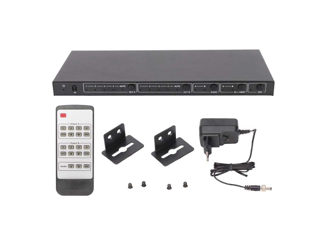 Extractora De Audio Hdmi 4k60hz 18gbps Con Conversor Hdc-mxb42ac Ce/fcc/rosh