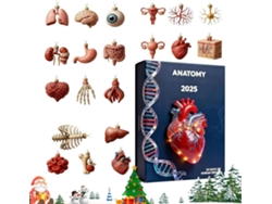 24 días, colgante acrílico 2D, calendario de adviento de Navidad 2025, para cumpleaños y graduaciones.