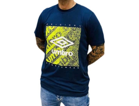 Camiseta de Hombre para Fútbol UMBRO Grain Graphic Azul (S)