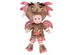 Muñeco de dinosaurio bebé Ats, suave y adorable, de peluche para niñas y niños, 40 cm, color café.