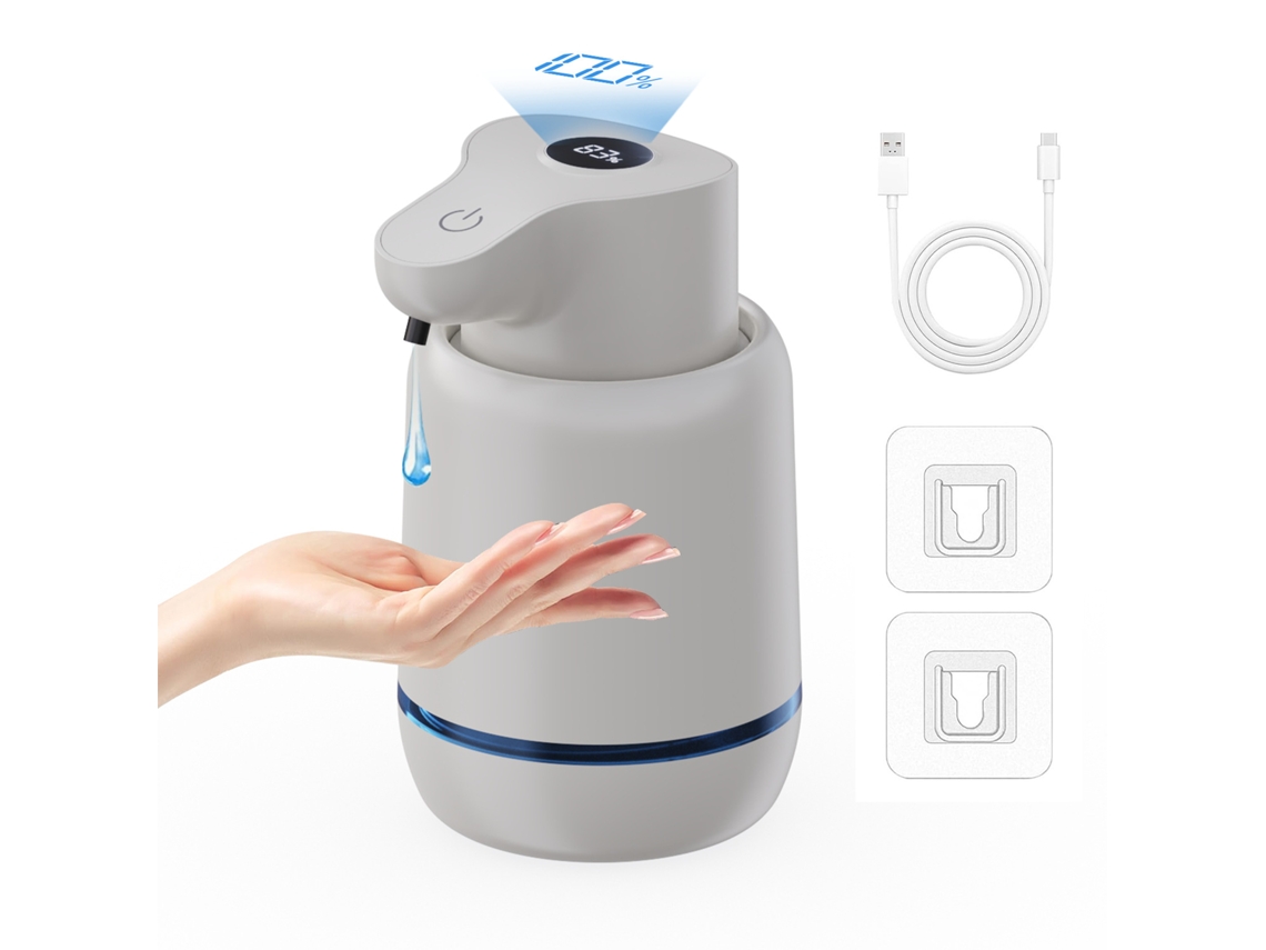 (tipo Líquido) Dispensador Automático De Jabón Espumoso Sin Contacto, Recargable Por Usb, Cuatro Velocidades Ajustables