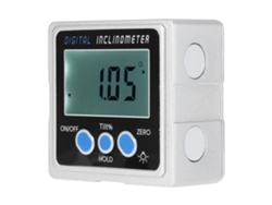 Caja De Inclinómetro Digital Con Pantalla Lcd, Medidor De Ángulo, Protector, Imanes En Tres Lados Para Hierro.