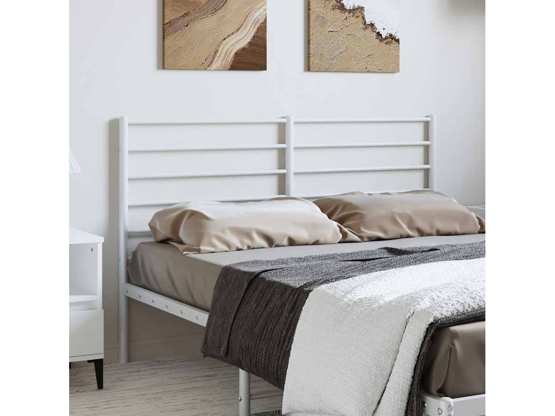 Cabecero De Metal Blanco 135 Cm