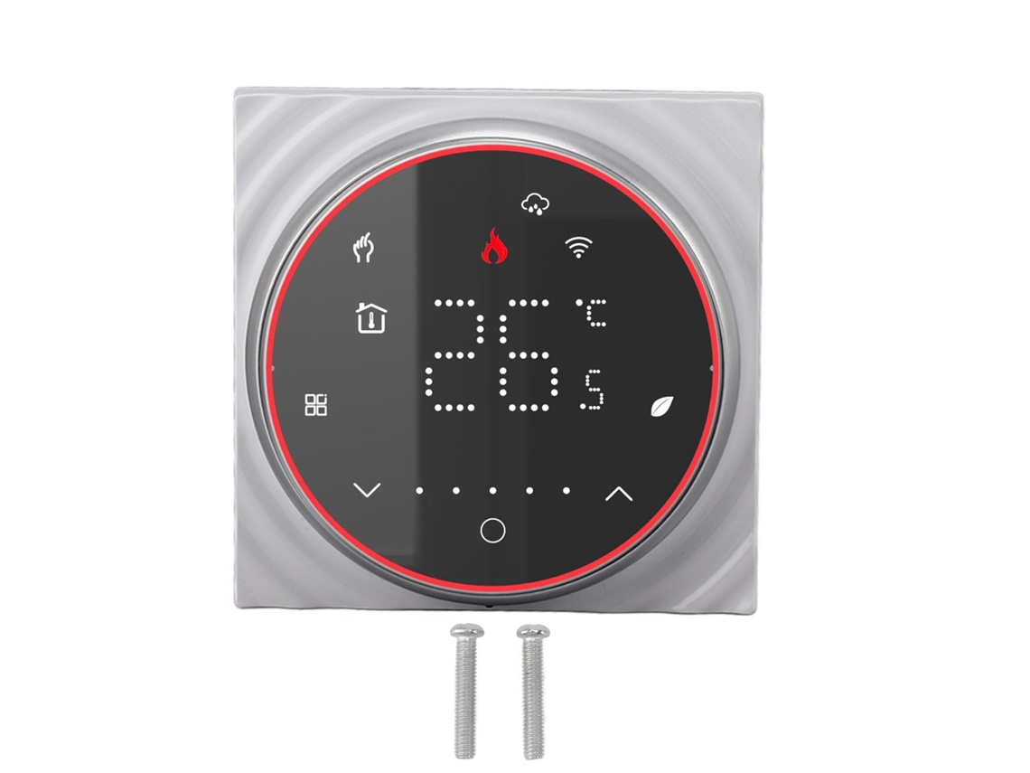 Termostato Inteligente Con Wifi, Programable, Control Por Voz Mediante Aplicación, Calentador De Agua Ac95-240v, Negro.