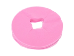 100 unidades de fundas desechables para masaje facial con aguja, pantalla redonda rosa para uso doméstico y profesional.