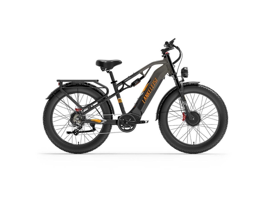 Lankeleisi Mg800max Bicicleta Elétrica Todo-o-terreno Com Pneus Largos De 26″, Motor Duplo De 2*1000 WE Bateria De 48 VE 20 Ah