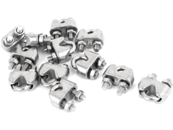 12 Piezas Rosca 4 Mm 5/32' Abrazadera Para Cable De Acero Sujetadores De Para (2e3c010a5ba57f70d8...