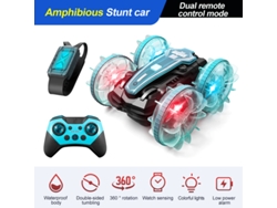 Coche RC anfibio impermeable, coche acrobático, rotación de 360°, derrape y conducción bidireccional, ideal para jugar en piscinas y al aire libre. Aeuzwr