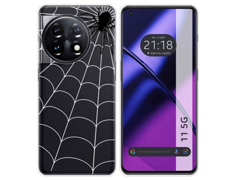 Funda Silicona Transparente para Oneplus 11 5G diseño Araña Dibujos