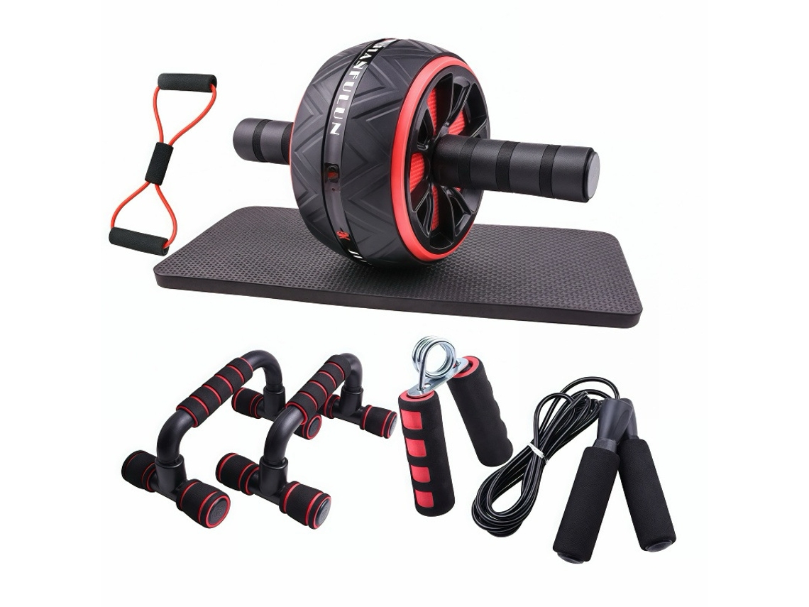 Juego De 7 Piezas De Rueda Abdominal, Conjunto Combinado Para Entrenamiento En Casa  DIGITALLAB