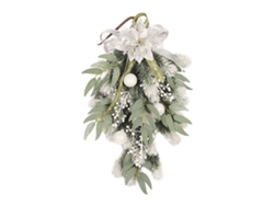 Árbol de Nochebuena blanco colgante en material PE