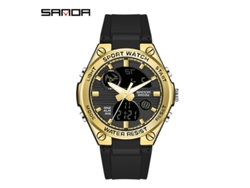Reloj Electrónico (negro Y Dorado Para Mujer), Reloj Deportivo Impermeable Para Exteriores, Reloj Electrónico Multifuncional Luminoso.