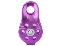 Mali polia de Corda Única em Liga de Alumínio para Escalada Equipamento de Segurança Resistente (roxo)