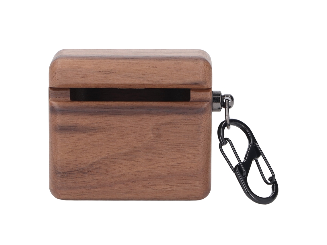 Capa De Madeira Para Fones De Ouvido Bluetooth Pi7s2 2ª Geração Com Forro De Microfibra Proteção Anti-caída
