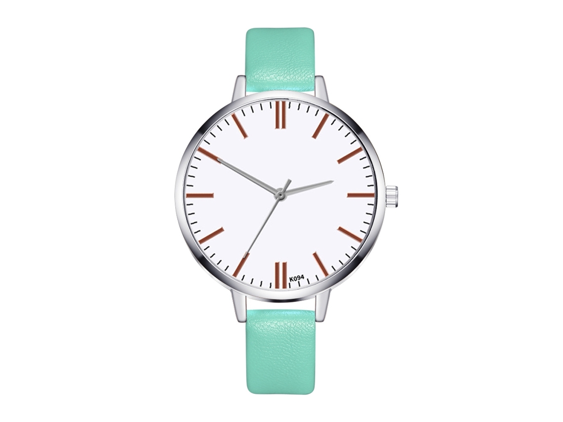 Reloj De Pulsera Elegante De Cuarzo Analógico Cuadrado Para Mujer, Estilo Casual Y Elegante, Color Menta.
