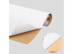 Couro Autoadesivo, Adequado para Reparo de Sofás, Móveis, Mesas e Cadeiras, Feito de Couro Sintético Pu. MDUG (branco 50x90cm)