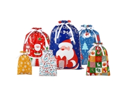 33 Piezas Bolsas Navideñas Con Cordón