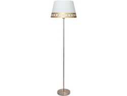Lámpara de Pie FABRILAMP Dalia (Dorado - Metal, Tejido - 165x40 cm)