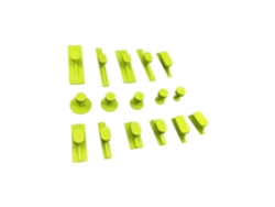 Kit con 16 cámaras de tracción, ABS y distancia para carrocería de automóviles, compatible con martillos deslizantes (extractores).