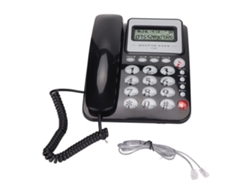 Teléfono Fijo De Escritorio Con Calculadora Y Identificador De Llamadas